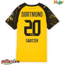 Camiseta Borussia Dortmund Marcel Sabitzer #20 Primera Equipación para mujer 2025-26 manga corta